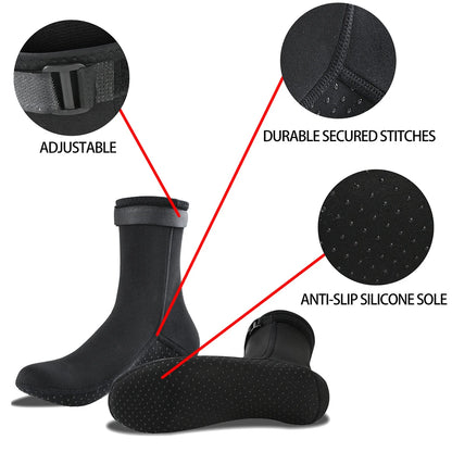 3mm Neoprene Diving Non-slip Water Boots Wetsuit Shoes
