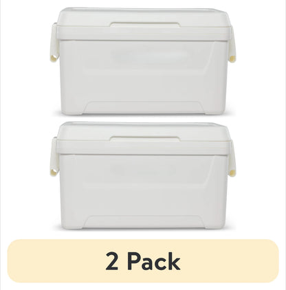 48-Quart  Cooler, Red,  Large Capacity,