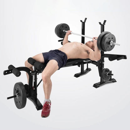 Standard Weight Bench, Press Set with Preacher Curl Pad and Leg Developer