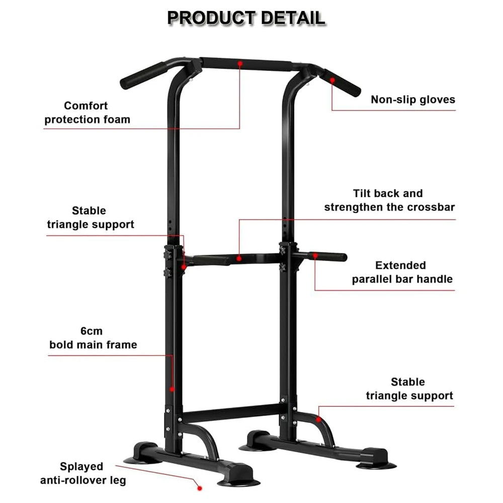 Power Tower Pull Up Bar  Rack Dip Station