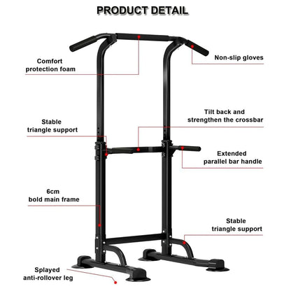 Power Tower Pull Up Bar  Rack Dip Station