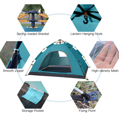 Pop Up Camping  Fully Automatic 2 Persons Tent