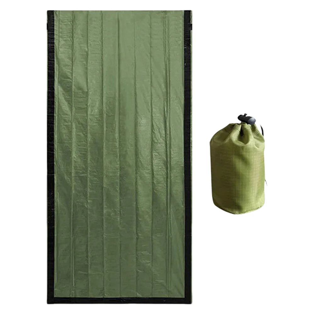 Emergency Sleeping Bag Thermal Bivy Sack Survival Gear for Camping Hiking Outdoor Adventure