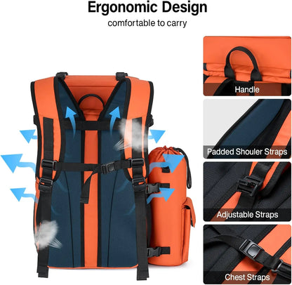 Soft Lightweight Insulated Leakproof Backpack Cooler Bag