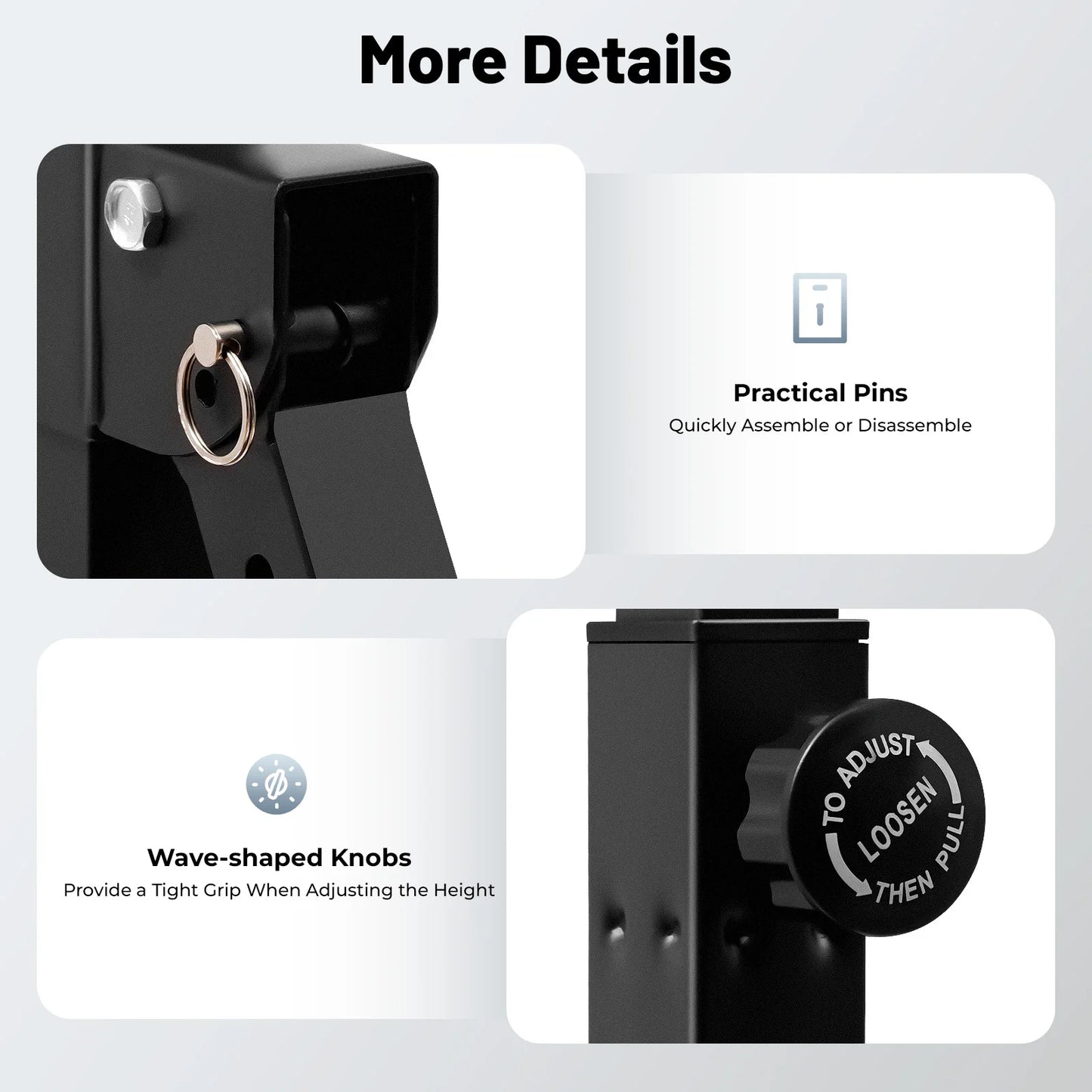 Triangular Pull Up Station Adjustable Height Carbon Steel  Horizontal Bar