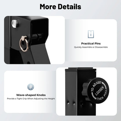 Triangular Pull Up Station Adjustable Height Carbon Steel  Horizontal Bar