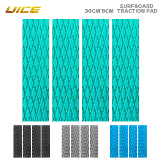 4pcs Surf Board Grip 30*8cm Non-slip Traction Pads
