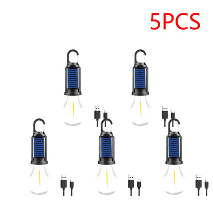 2-5PCS Solar Powered LED Lighting Lantern