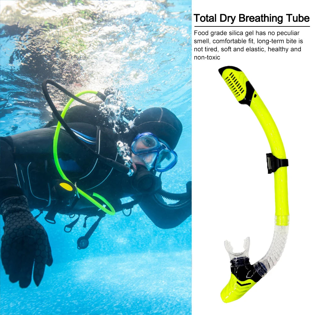Silicone Snorkel Dry Breathing Tube