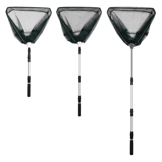 130CM  Alloy Fishing Net Telescoping  Retractable Pole