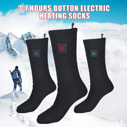 1/2/3Pair Winter Heated Socks  Anti Slip Battery Powered