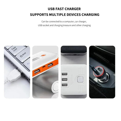 Powerful LED Flashlight With Zoom And Digital Display - Rechargeable Type-C