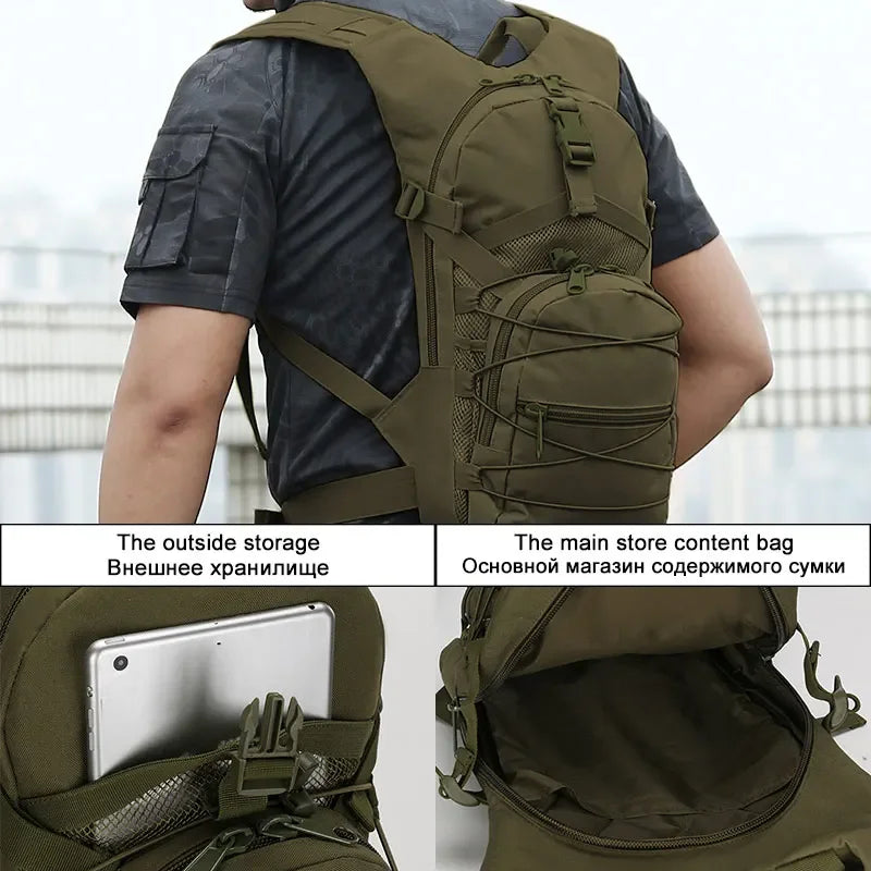 15L Molle Tactical Backpack Outdoor Sports Hydration