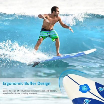 Surfboard, 6'  Removable Fins & Protective Leash
