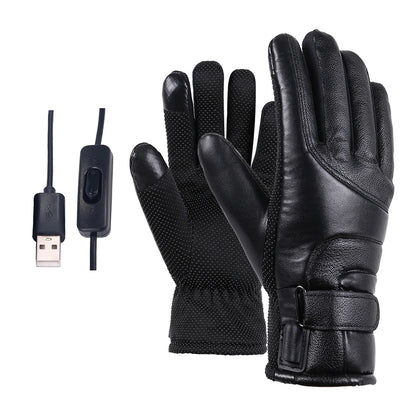 Men Women USB plug-in Electric Heated Gloves