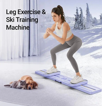 "Foldable 3-in-1 Trainer Ski, Leg, Pelvic & Hip Strengthener