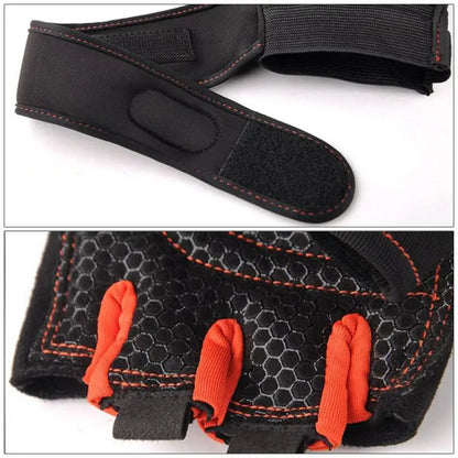 Heavyweight Training Half Finger Non-Slip Gloves with Wrist Support