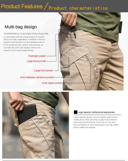 IX9 tactical four seasons wear resistant multi-pocket pants