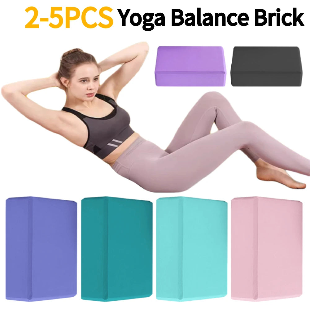 2-5PCS EVA Yoga Blocks Moisture-Proof High Density