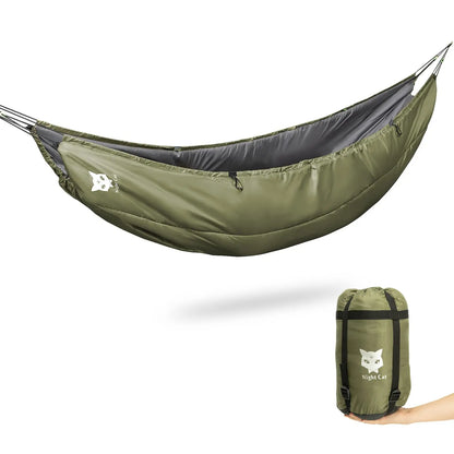 Night Cat Hammock  Sleeping Bag Insulated  4 Seasons Lightweight  5-20℃ 8x3.6ft