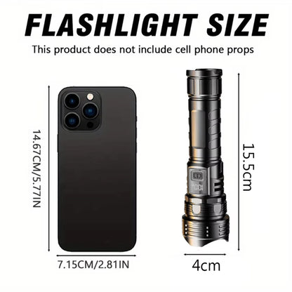USB Rechargeable High Power LED Flashlight