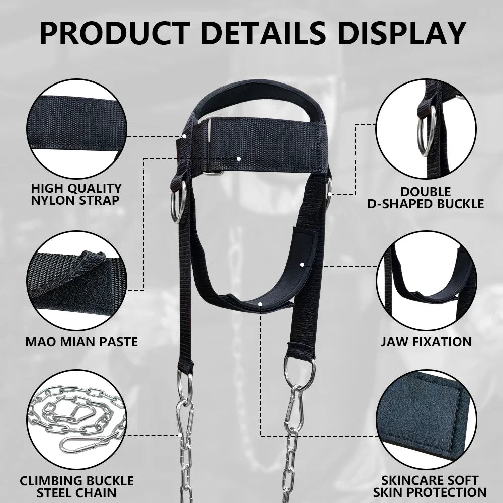 Head Harness Neck Training Exerciser Strap For Strength Fitness