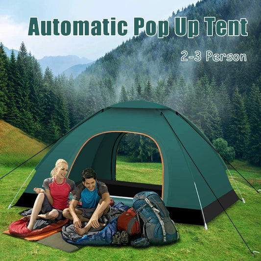 Automatic Pop Up Outdoor Waterproof Sun Proof Tent Portable Backpacking Folding Tents Travelling Tools 2-3 Person