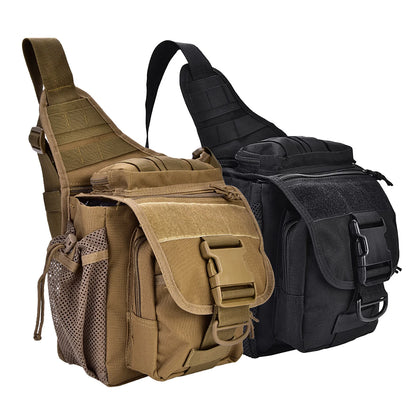 2 Colors Durable Men Military Chest Shoulder Bag Pack for Travel Hiking Outdoor Equipment