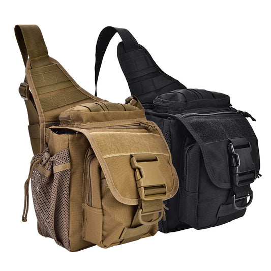 2 Colors Durable Men Military Chest Shoulder Bag Pack for Travel Hiking Outdoor Equipment