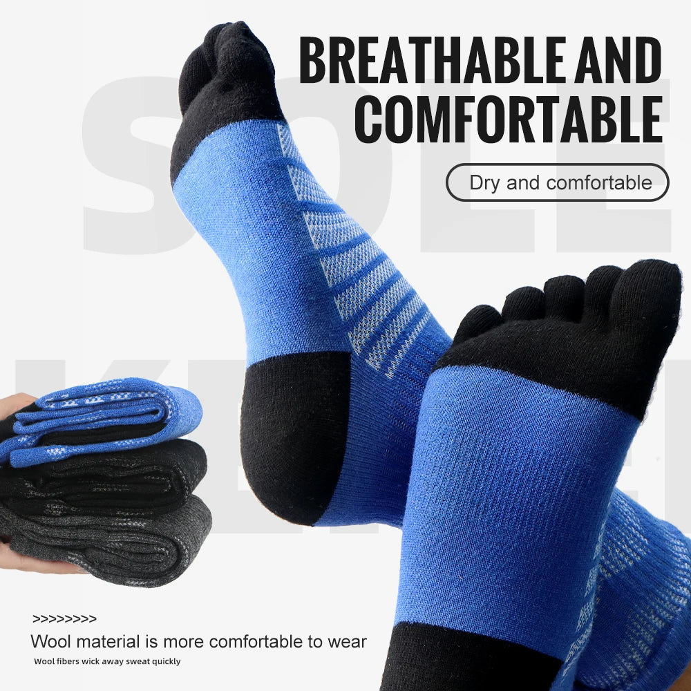 Merino Wool Thermal Socks for Men Moisture Wicking  Warm  Cushioning Compression Socks