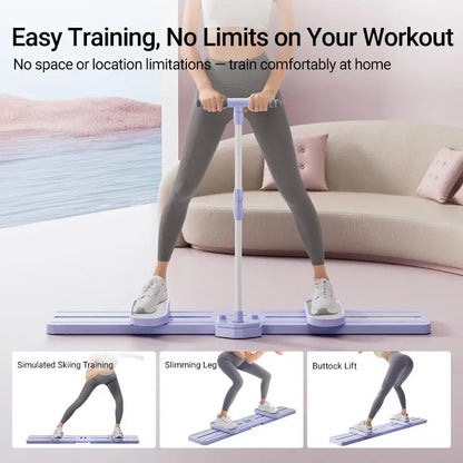"Foldable 3-in-1 Trainer Ski, Leg, Pelvic & Hip Strengthener