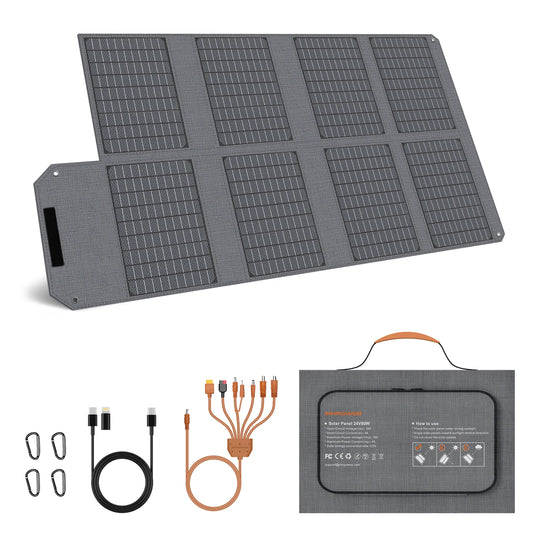 19V Foldable Solar Panel 40W 80W 120W  Charger for Power Supply, Laptop, Solar Generator, Fishing Camping RV