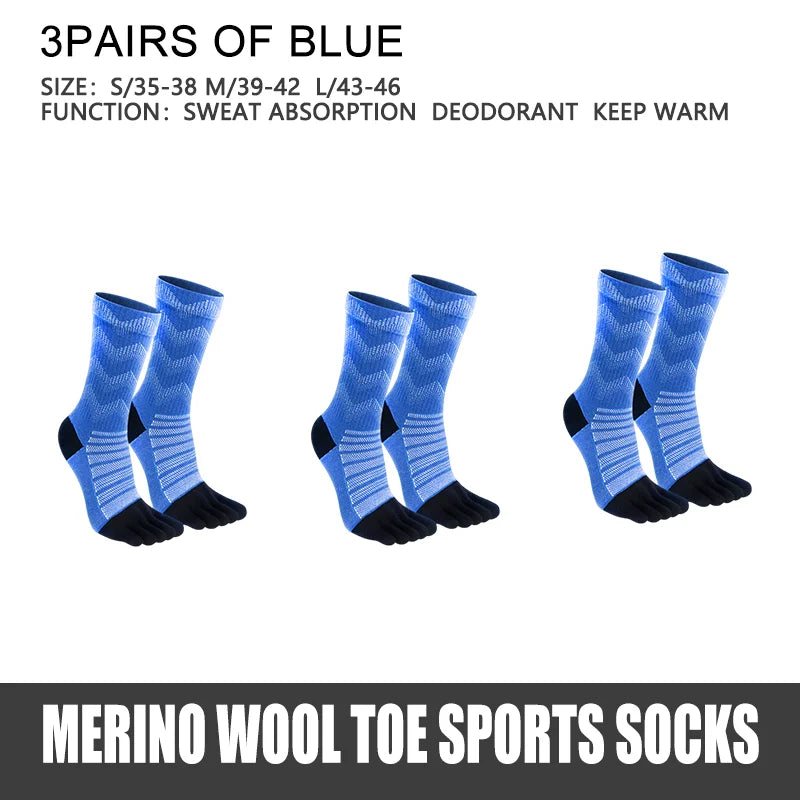 Merino Wool Thermal Socks for Men Moisture Wicking  Warm  Cushioning Compression Socks