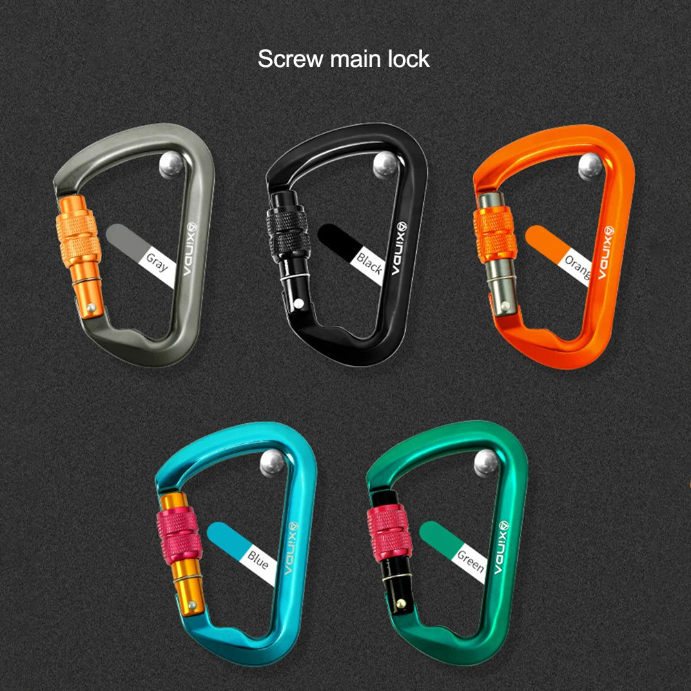 30kN Climbing Carabiner Heavy Duty D-Shaped  for Climbing Mountaineering Rappelling