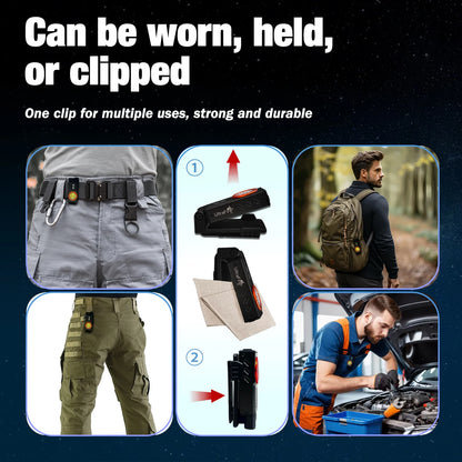 Powerful EDC Headlamp with Red Light USB C Rechargeable Portable Fishing Camping Headlamp