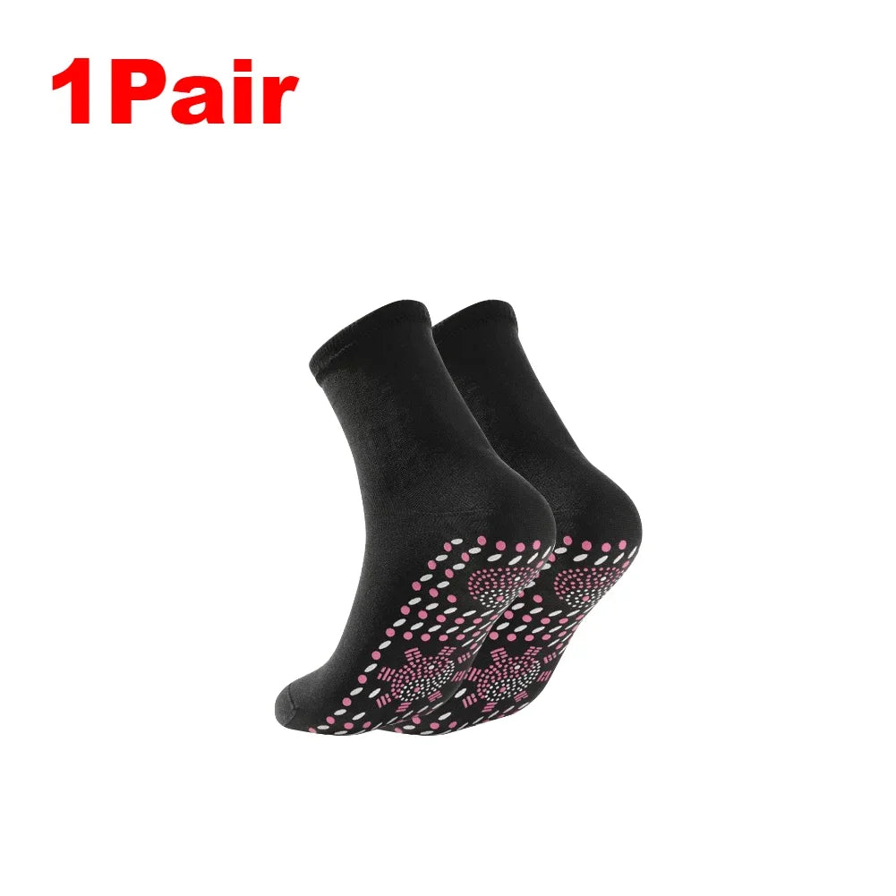 1-5Pairs Winter Self-Heating  Thermal Socks Soft Elastic Thicken Anti-Slipun
