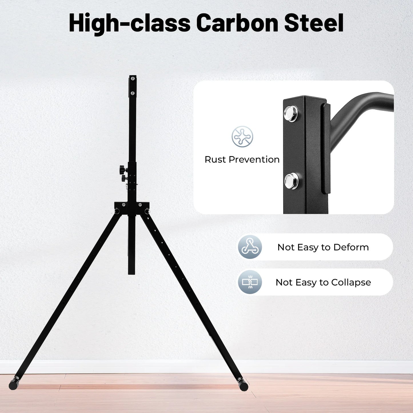 Triangular Pull Up Station Adjustable Height Carbon Steel  Horizontal Bar