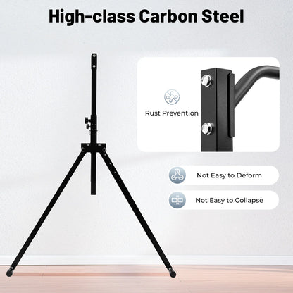 Triangular Pull Up Station Adjustable Height Carbon Steel  Horizontal Bar