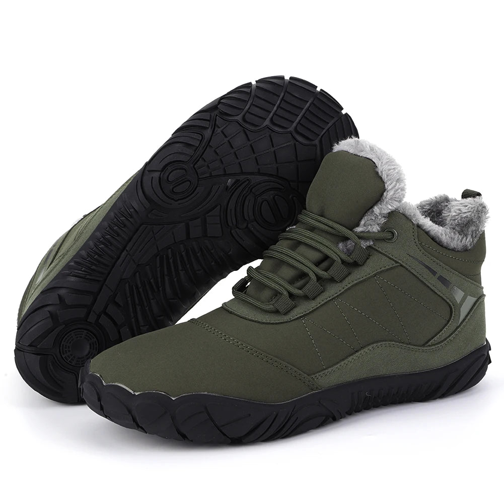 Winter Plush Booties Barefoot Snow Non Slip Wide Toe Shoes