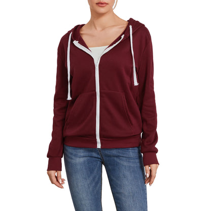 Women s Zip Up Hoodies Long Sleeve  Classic Fit