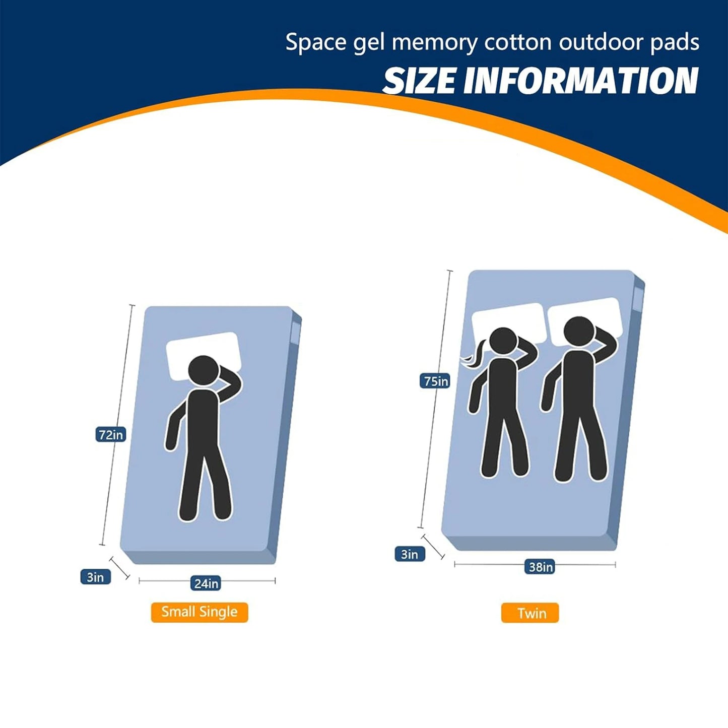 WESTTUNE Memory Foam Mattress Portable Roll Up Cot for Camping, Car Mat with Travel Bag