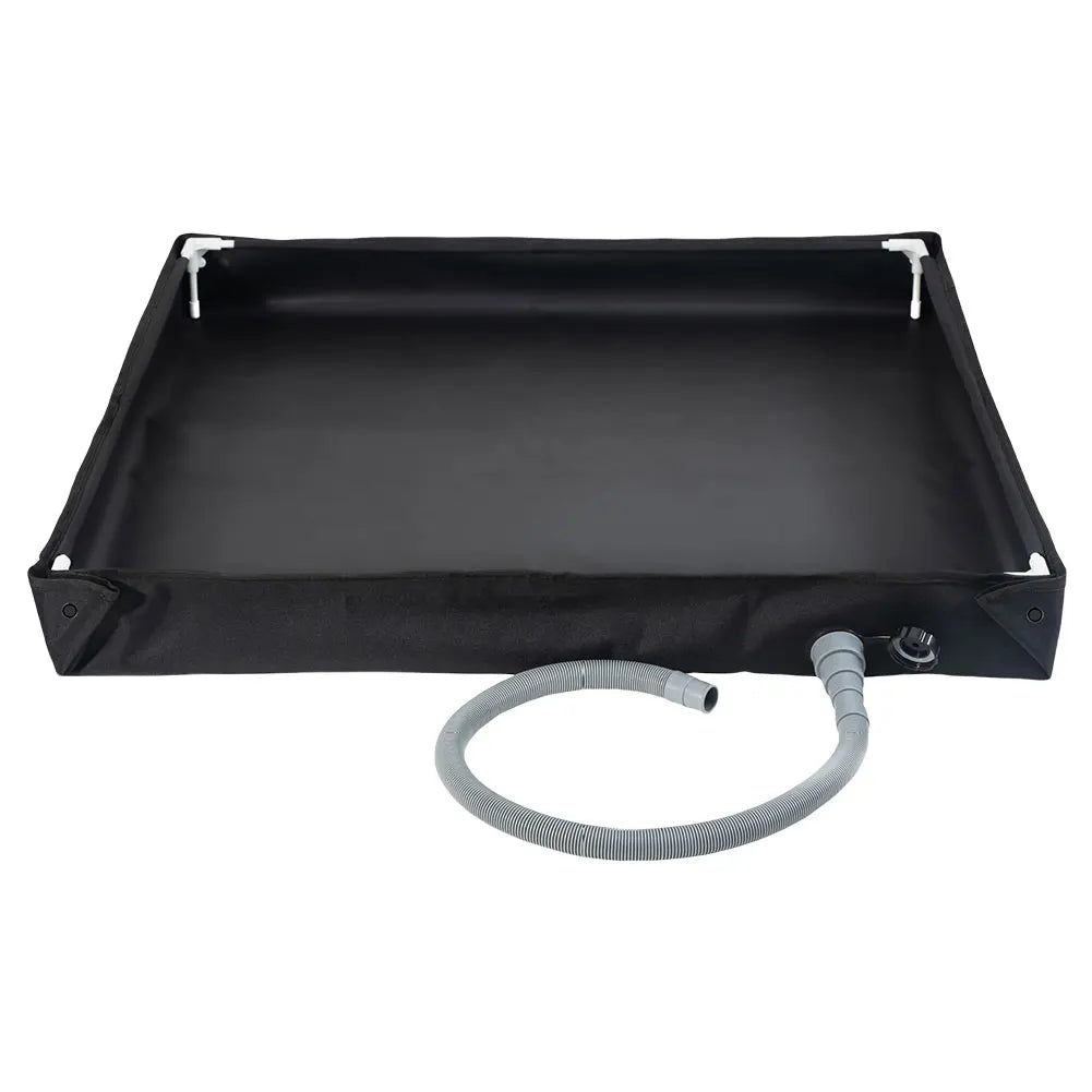 Portable Shower Pan with Drain Hose Camping Shower Base