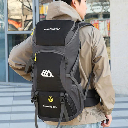 50L Backpack Camping Men Large Hiking Bag