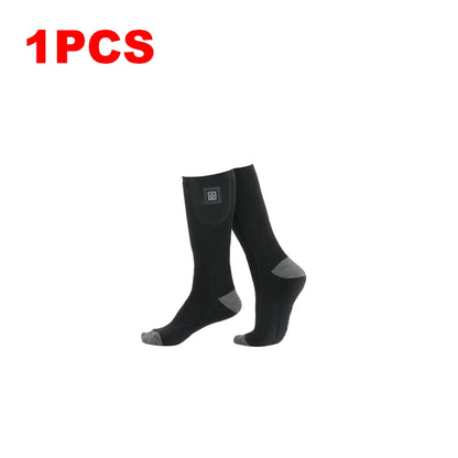 1/2/3Pair Winter Heated Socks  Anti Slip Battery Powered