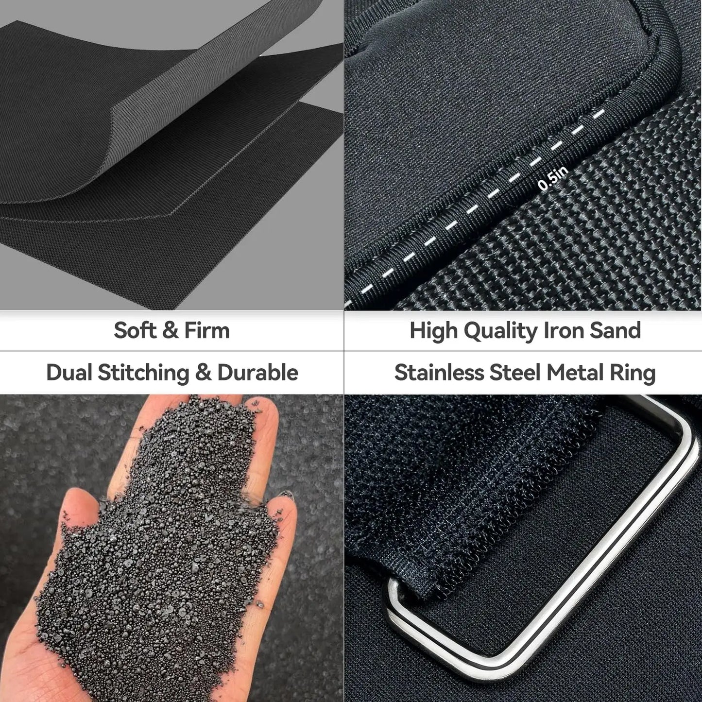 Adjustable Wrist and Ankle Weights 1 Pair 1 2 3 4 6 7 8 10 lbs