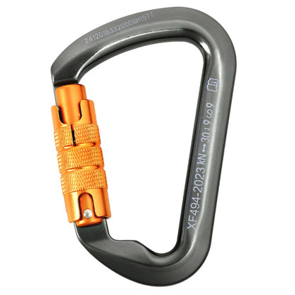 30kN D-Shaped  Heavy Duty Rock Climbing Carabiner