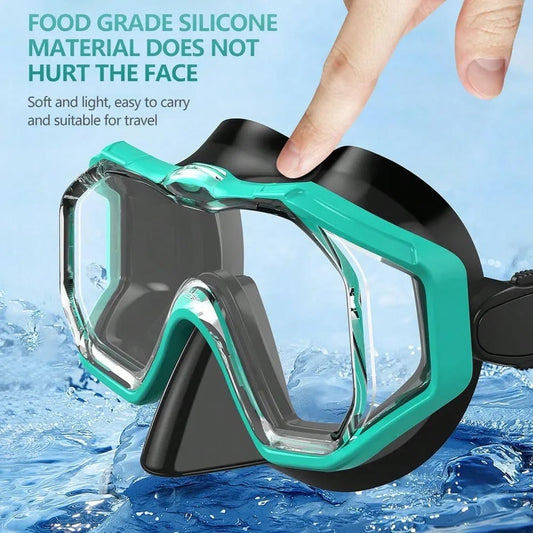 3 Window Snorkel with Nose Cover Anti Fog Snorkel