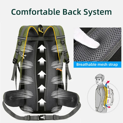 50L Backpack Camping Men Large Hiking Bag