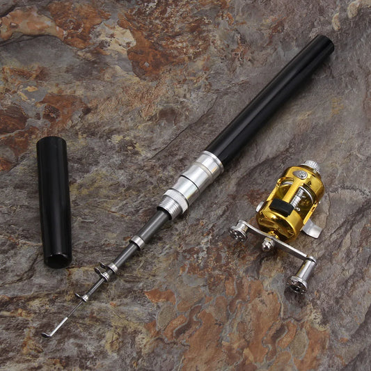 Aluminum Alloy Fishing Rod with  Reel and Fish Pen