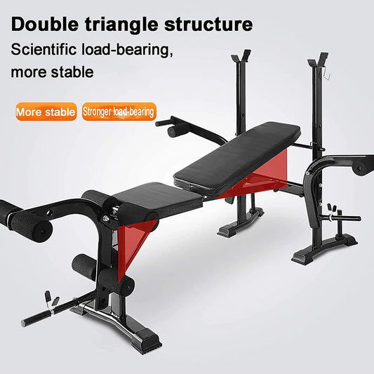 Standard Weight Bench, Press Set with Preacher Curl Pad and Leg Developer
